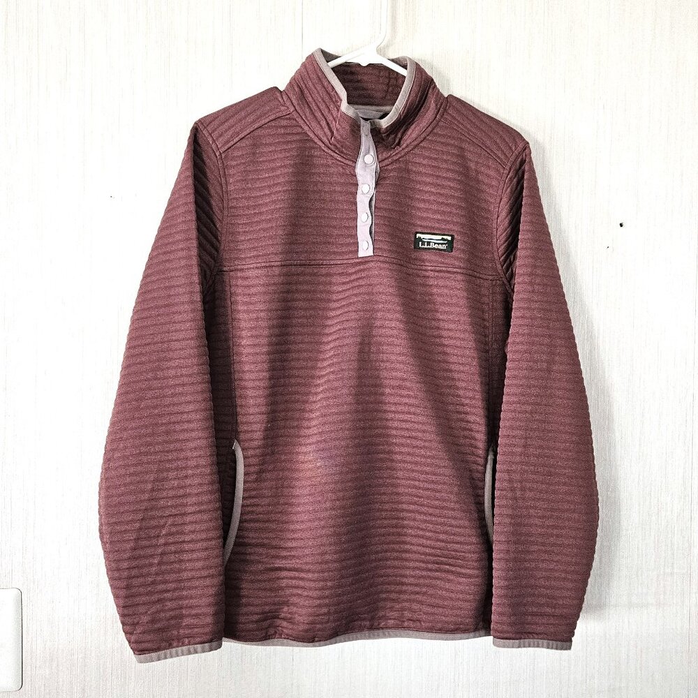 L.L. Bean Women's Airlight Knit Pullover - Dusty Mauve - size L - EUC